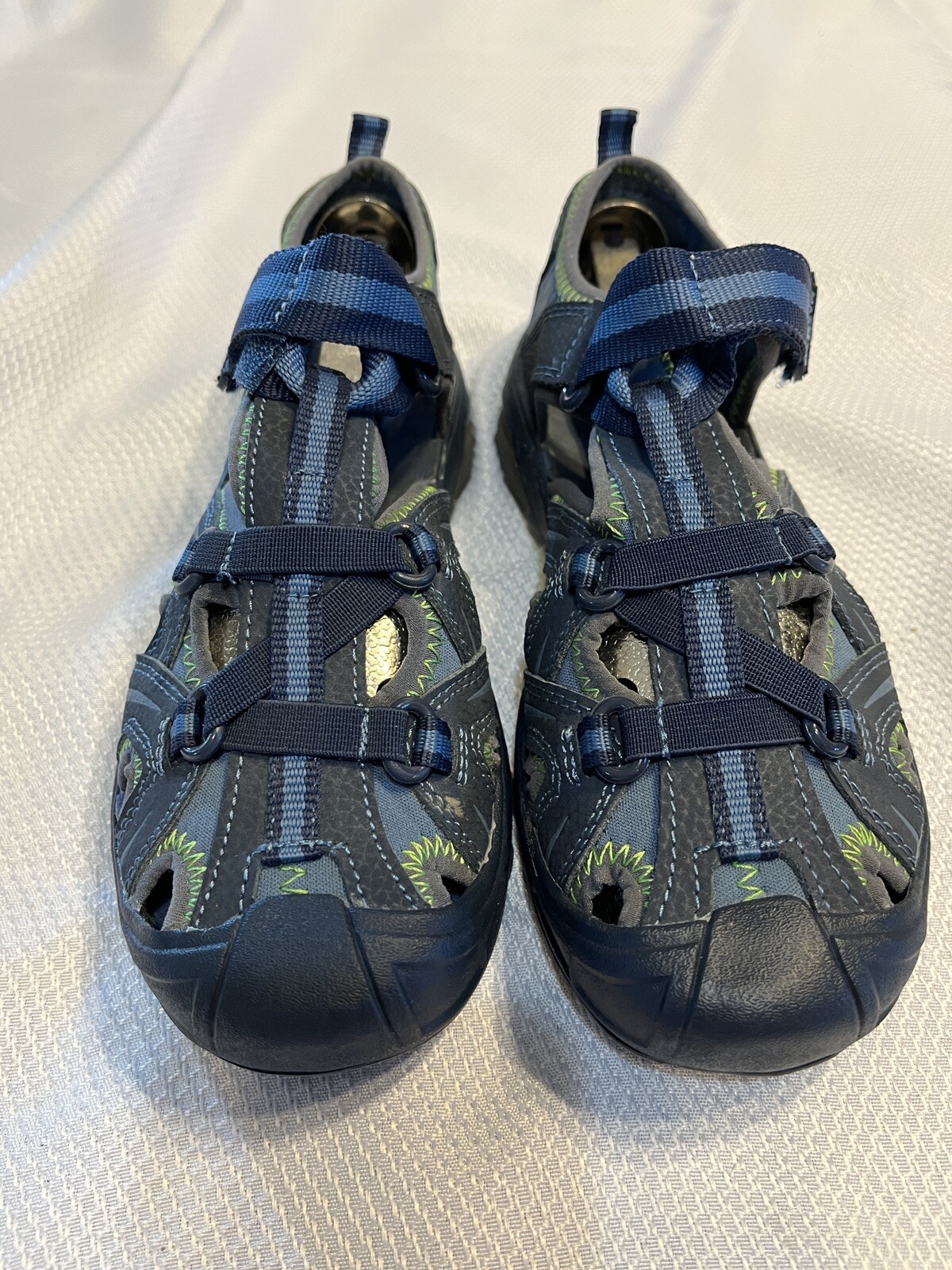 Merrell KIDS Hydro H2O Hiker Navy Lime Big Boys sandali scarpe taglia 2 M giovani