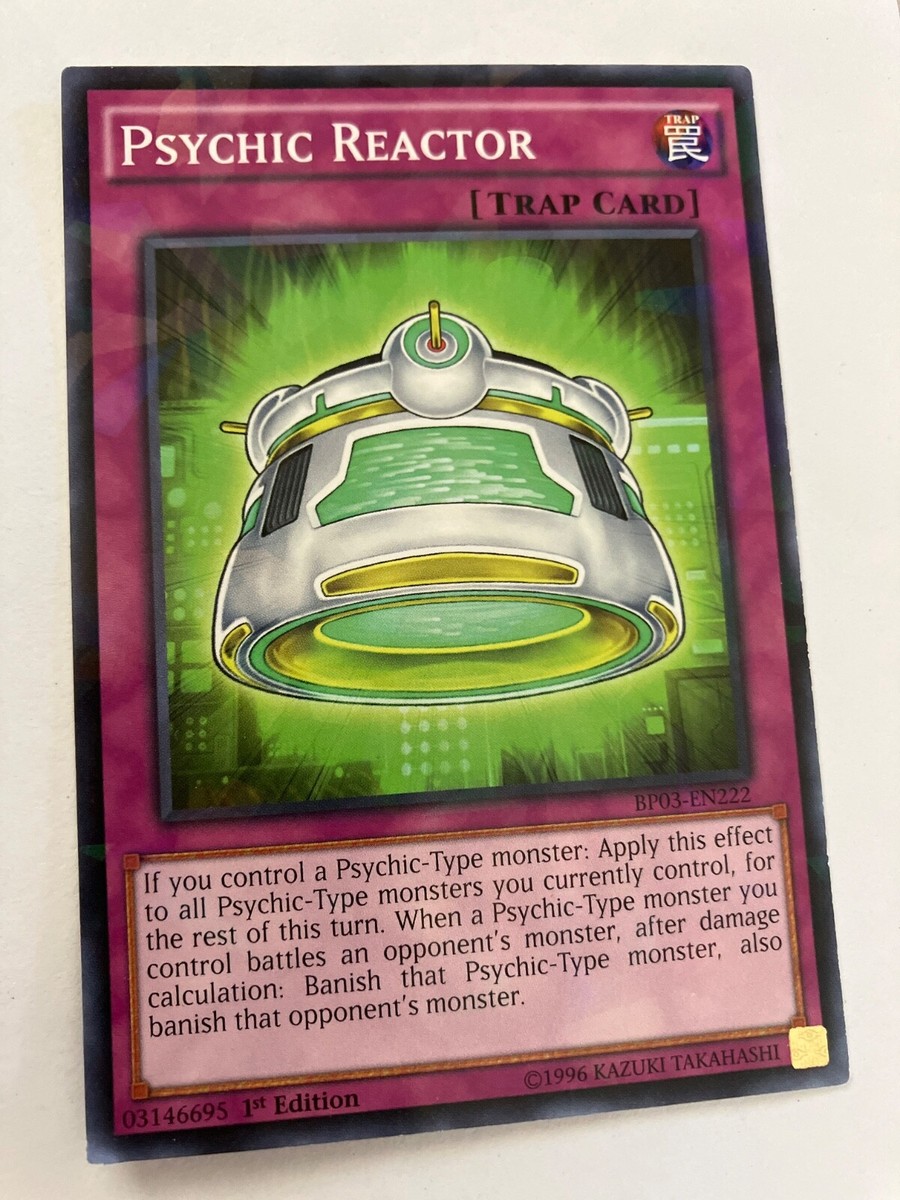 Psychic reactor 1st edition shatter foil HP yu-gi-oh gaming cards cscan