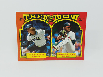 2024 Heritage #TAN-6 Rich Gossage & Emmanuel Clase - Then and Now Insert