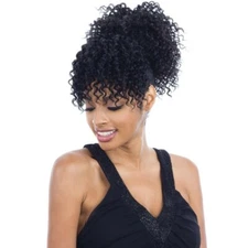 POP BELL - FREETRESS EQUAL SYNTHETIC DRAWSTRING PONYTAIL & BANG