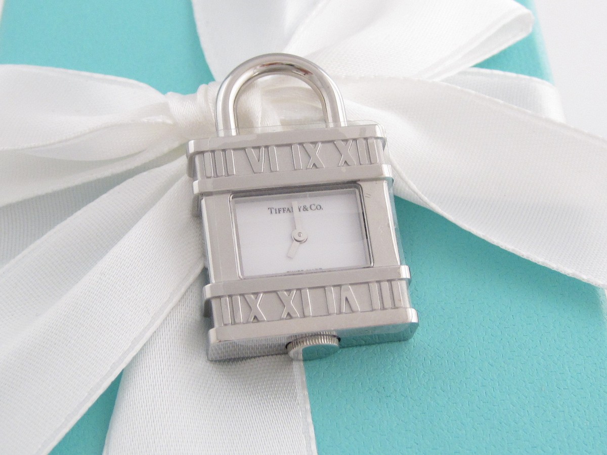 NEW TIFFANY & CO ATLAS NUMERAL WATCH PADLOCK WATCH CHARM 4  display picture 2
