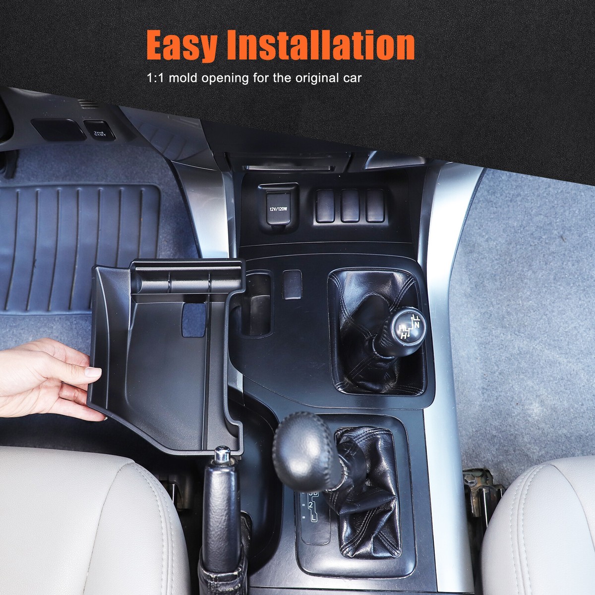 Center Console Left Side Organizer Storage Box Tray For Toyota