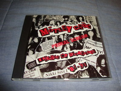 Motley Crue Primal Scream Decade of Decadence promo cd