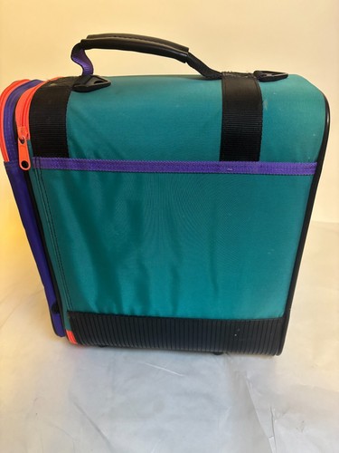 90s Ogio Locker Bag SV International - Teal w Purple & Pink w/Shoulder Strap. - Picture 6 of 7