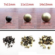 100pcs Antique Brass Upholstery Nail Jewelry Gift Box Sofa Decorative Tack Stud