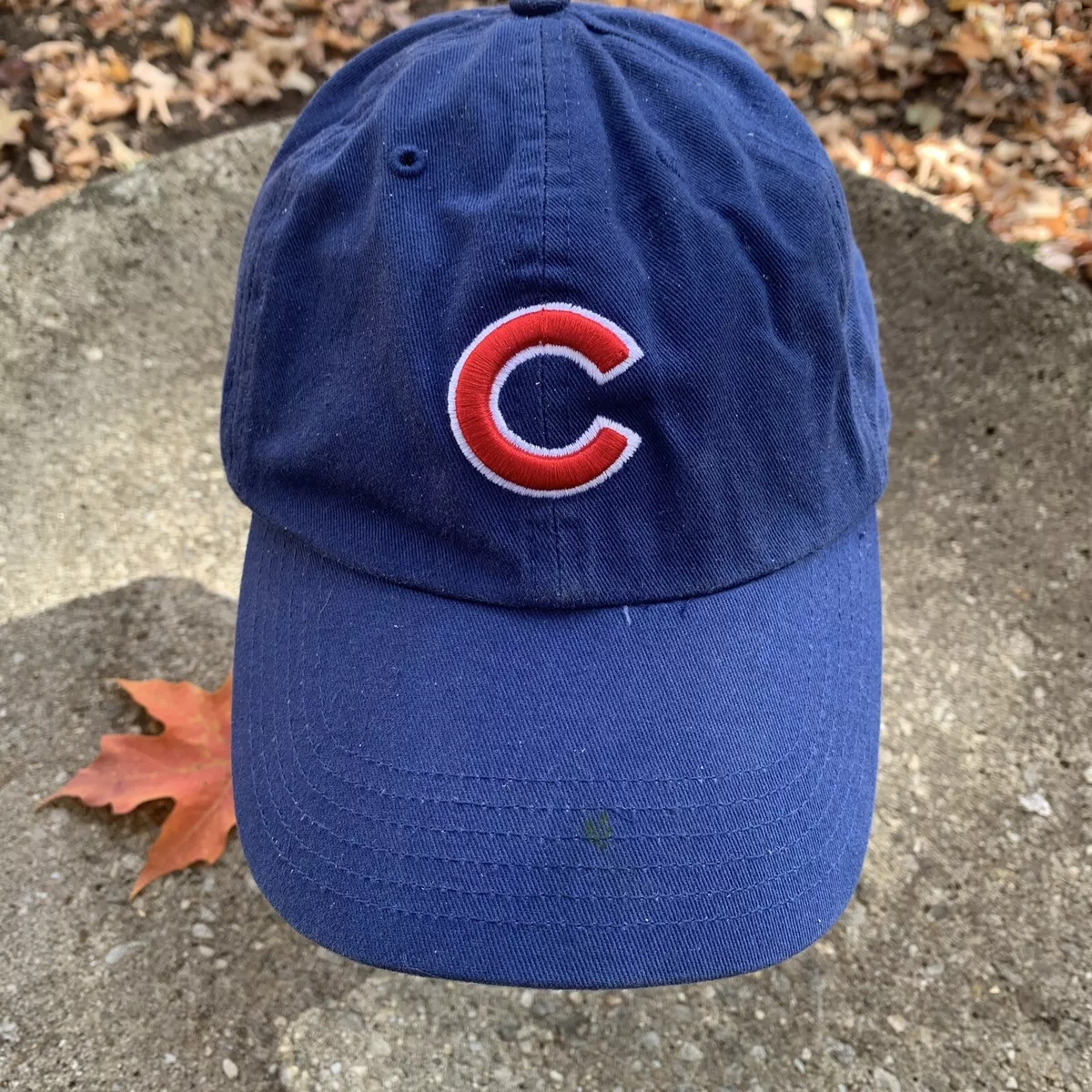 Chicago Cubs Hat Baseball Cap Blue Red Logo Adjustable OS Fan Favorite Youth