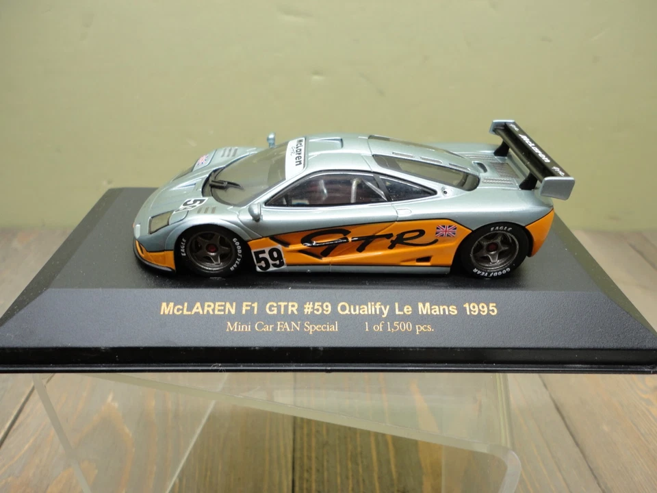 Minicar McLaren F1 GTR 1995 escala 1/43 modelos IXO carreras 24 horas Lemans 486 #59 Foto 2 de 4