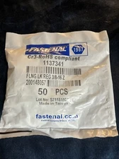 Pack of (50) Fastenal 3/8-16 Flange Lock Nut 1137341