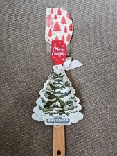 The Bakeshop Holiday Christmas Tree 2 Spatula 1 Metal Cookie Cutter Set New