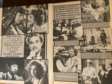 World's Greatest Lover, Gene Wilder, Carol Kane, Two Page Vintage Clipping