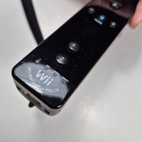 OEM Nintendo Wii WiiMotionPlus Remote Controller Black RVL-036 - Tested Works - Bild 2 von 7