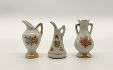 Set of Three Miniature Porcelain Vases/Pitchers from Occupied Japan 2  -2.5  
