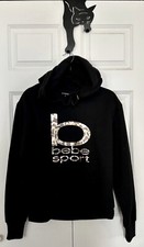 BEBE SPORT SZ M HOODIE BLACK  NWOT 