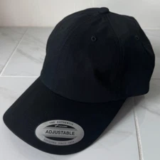 Yupoong Low Profile Dad Cap - Black - 100% Cotton -6245CM-Metal Closure