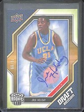 2009-10 Upper Deck Draft Edition Green Autograph #55 Jrue Holiday No 76 of 99