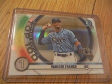 WANDER FRANCO - 2020 Bowman Chrome SCOUTS TOP 100 Prospect REFRACTOR #BTP-1 Rays