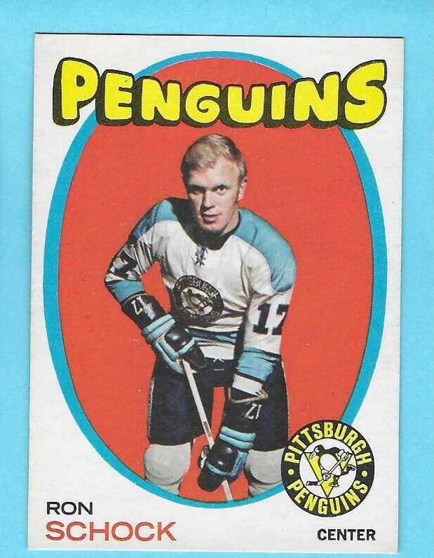 1971-72 OPC 56 Ron Schock Pittsburgh Penguins! NM-MT!  *SET BREAK*
