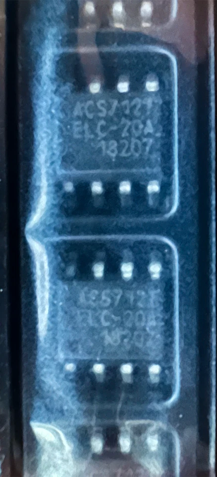3X|10X ACS712ELCTR-20A-T ALLEGRO Current Sensor 20A 1 Channel Hall Effect 8-SOIC - Image 2 of 3