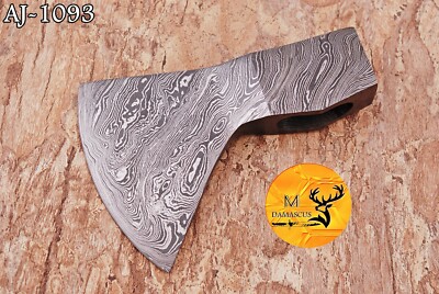 HANDMADE DAMASCUS STEEL AXE HEAD HATCHET INTEGRAL VIKING THROWING TOMAHAWK 1093