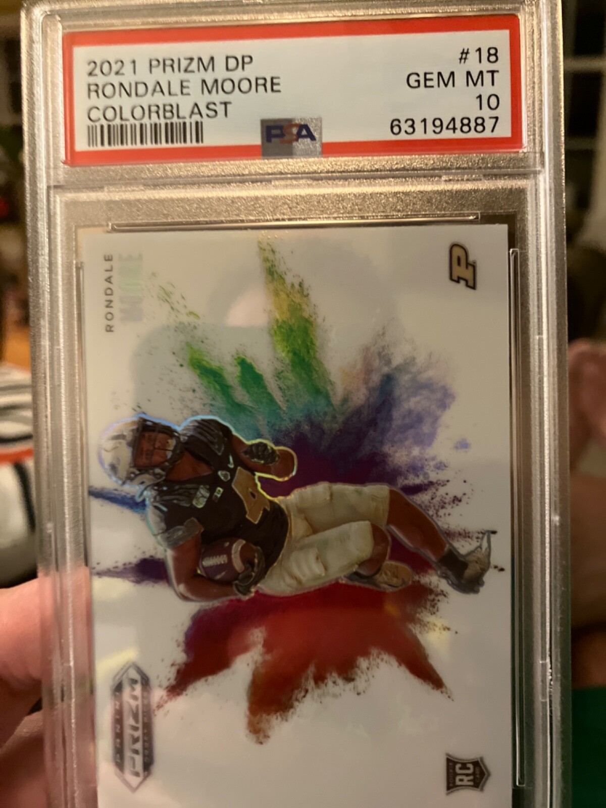 Rondale Moore Panini Prizm Draft Picks Color Blast #18 Base