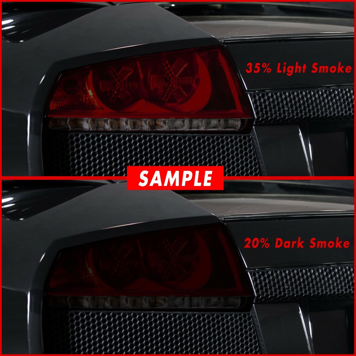 SlickMod PreCut Vinyl Smoke Tint For 2019-2025 Chevy Malibu Non-LED Tail Light (Dark - Foto 4