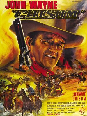 John Wayne Chisum Movie Framing Poster Print Wall Decor 17 x 12