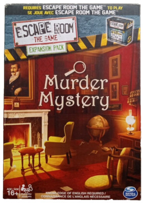 Escape Room The Game, Murder Mystery Expansion Pack, New Open Box, Spin Master