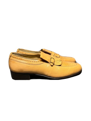 靴 Old COACH Leather Loafers Made in Italy Vintage Coach Leather Penny Loafers Mens Size 8 D Shoes Italy