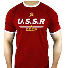Image of CCCP T-Shirt Adults Men's Unisex Retro Style USSR Russian Soviet Union Moscow