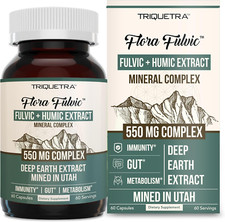 Flora Fulvic  Fulvic Acid  Humic Acid Complex   550 Mg Mined in Utah, Prehist