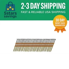 Round Head 3-Inch .131 Plastic Collated Framing Nails - 500 Count Box