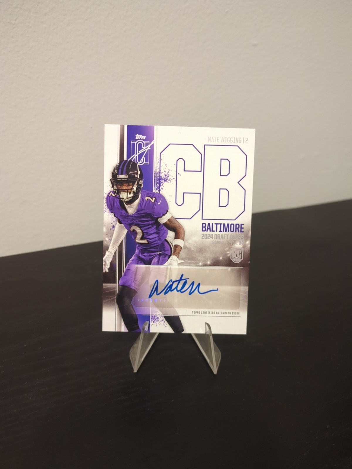 Nate Wiggins Topps Signature Class Rookie Class Autograph Variation #RCANW Base