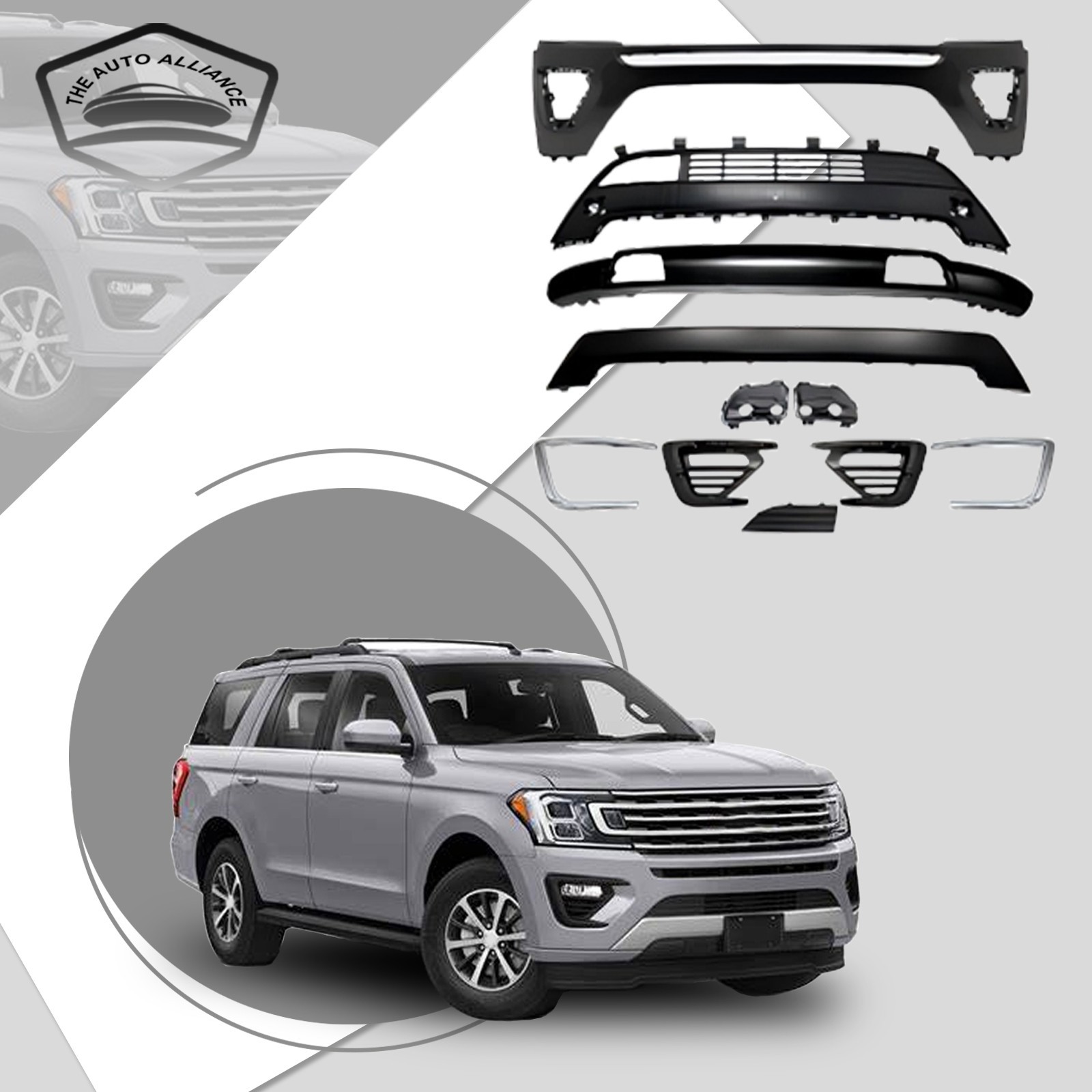 For 2018-2021 Ford Expedition Complete Front Bumper Cover Kit | eBay