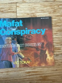 The Mafat Conspiracy Instruction Manual Only Nintendo NES