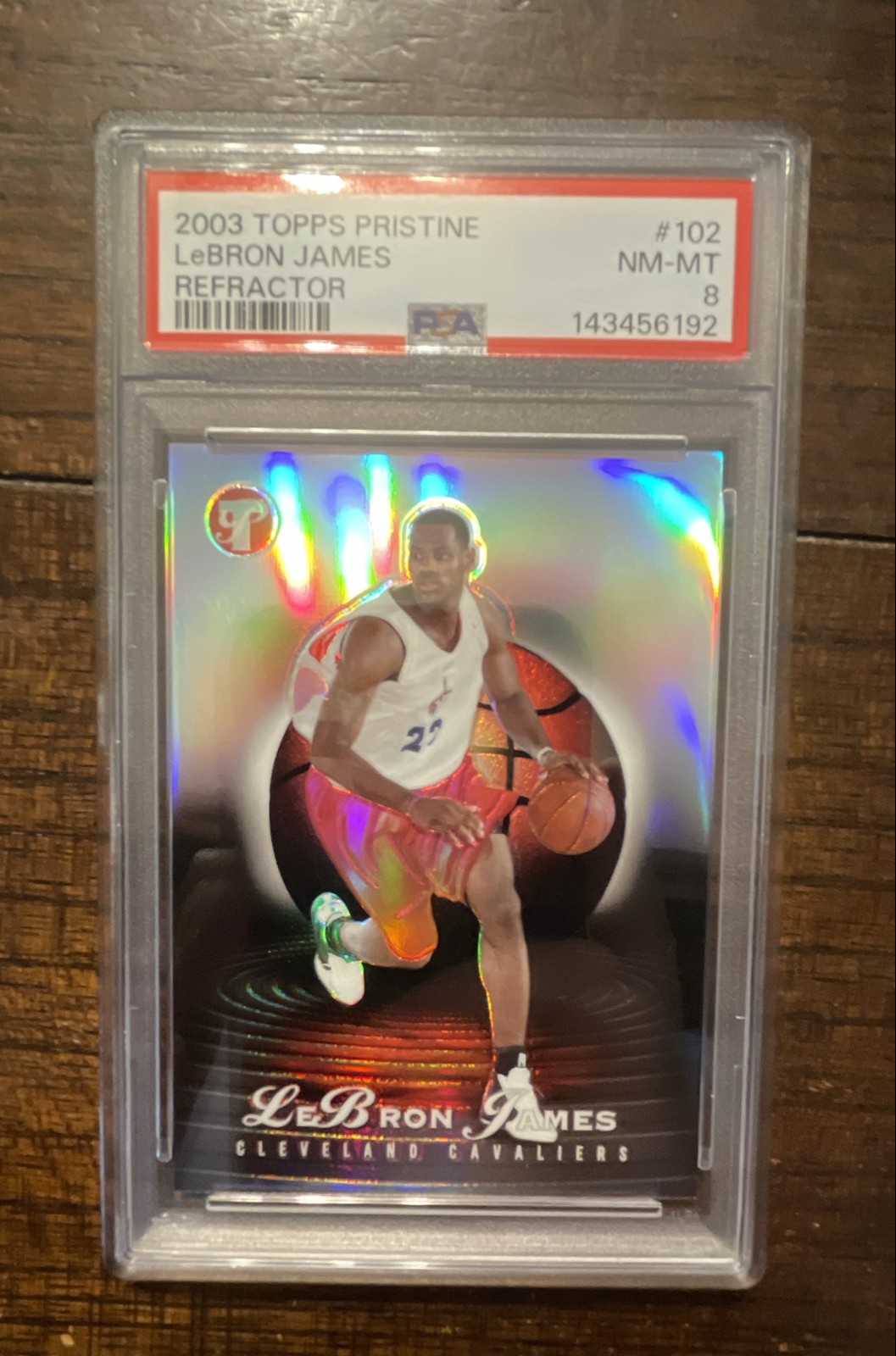 2003-04 Topps Pristine - LeBron James #102 Refractor 21/499 (RC)