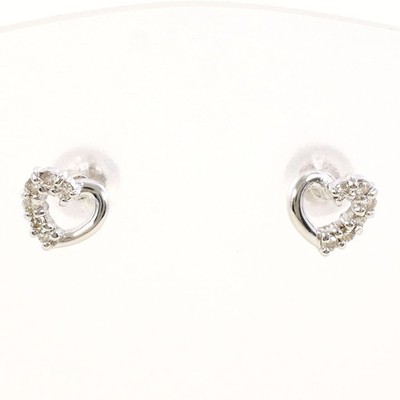 18K (18 Karat Weißgold) Ohrringe mit 0,04 ct Diamanten, gesamt we... GZl1hyk5