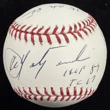 Carl Yastrzemski HOF 89 Signed Stat Baseball PSA/DNA