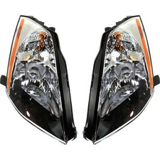 HID Xenon Headlights Headlamps Left & Right Lamp Pair Set for 03-05 Nissan 350Z