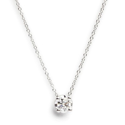 AUTH BVLGARI CORONA NECKLACE CL188306 AU750 18K WHITE GOLD DIAMOND WOMEN'S F/S