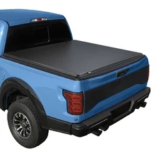 Soft Roll-Up Truck Bed Tonneau Cover 6.5 ft for 15-25 Ford F150 Waterproof