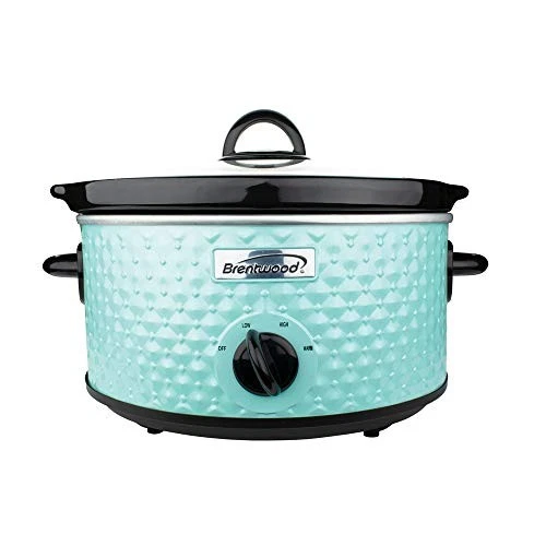 Brentwood Appliances Sc-136bl 3.5-quart Diamond-pattern Slow Cooker [blue]