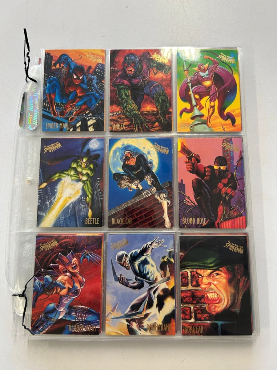 Fleer Ultra Spiderman In Complete Spider-Man Trading Card Sets for