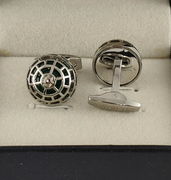 Juego de gemelos Montblanc de lujo color plata para hombre con caja "Envío rápido" Foto 4 de 4