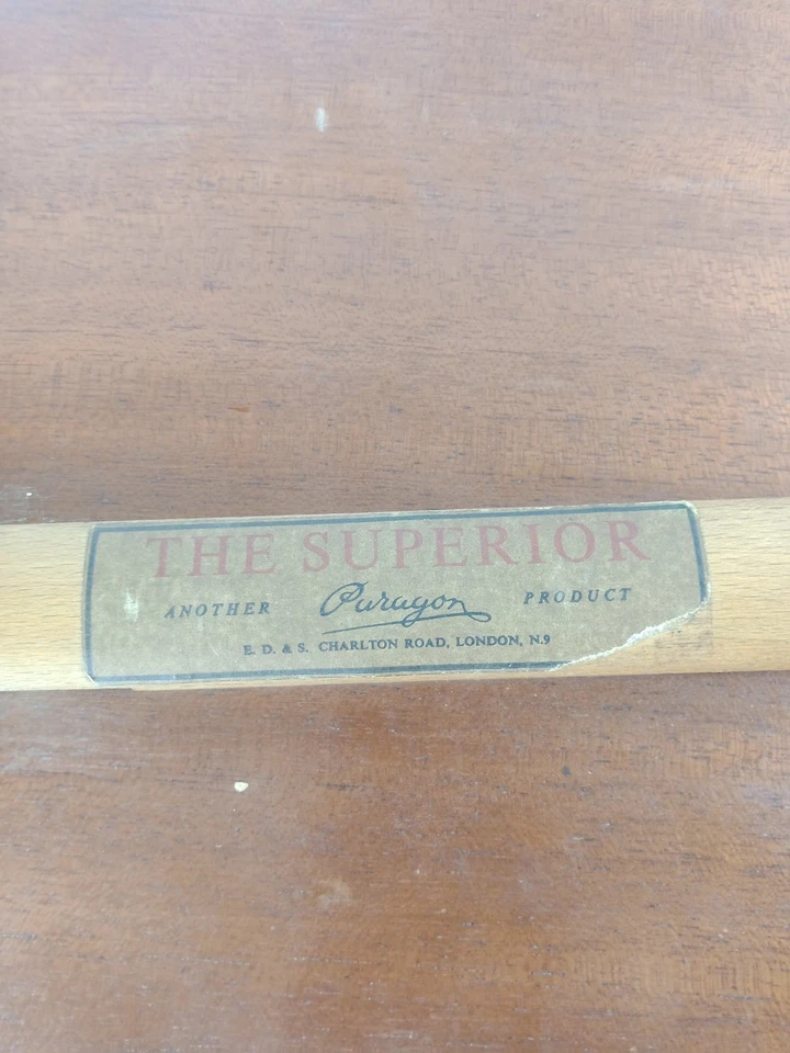 Paragon Superior Mid Century Wooden Side Table with Folding Legs - Image 3 of 4