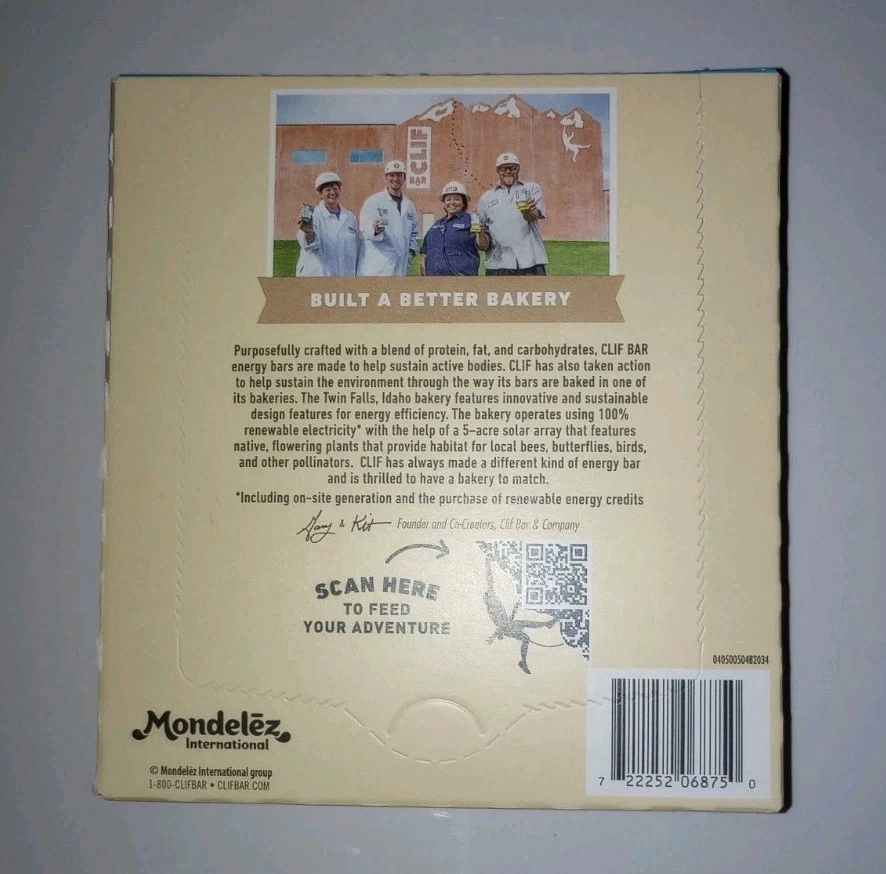 CLIF BAR - Chocolate Blanco Sabor Nuez Macadamia - Hecho con Avena Orgánica - 9g Foto 2 de 3