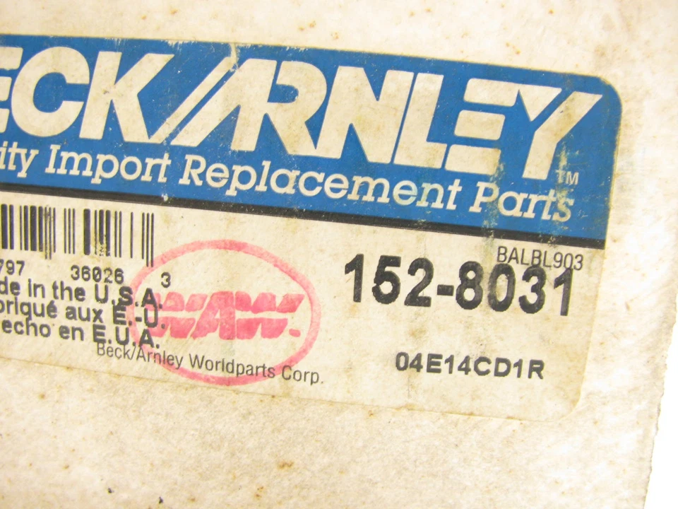 Bomba de combustible eléctrica Beck Arnley 152-8031 para Nissan Pulsar NX 1988 Sentra 1987-88 Foto 3 de 3