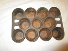 Cast Iron Griswold Muffin Pan:   Erie PA:  No 10:  Series 948