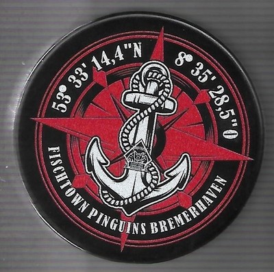 Eishockey Puck FISCHTOWN PINGUINS BREMERHAVEN        DEL NHL