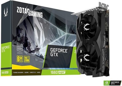 ZOTAC Gaming NVIDIA GeForce GTX 1660 Super Twin Fan Super 6GB Grafikkarte