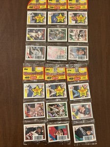 LOT of 7 1988 Topps Baseball Unopened Rack Packs MINT!! Ripken, Schmidt All Star